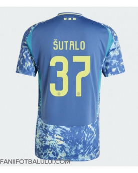 Ajax Josip Sutalo #37 Tricou Fotbal Replică 2024-25 Barbati Deplasare